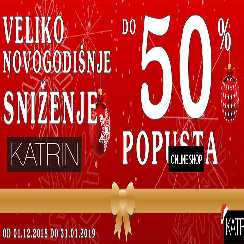 Veliko novogodišnje sniženje u Katrin do 50 %
