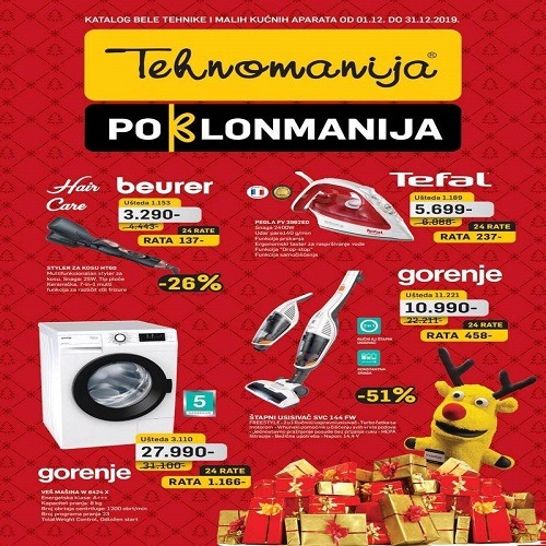 Tehnomanija katalog bele tehnike i malih kućnih aparata decembar 2019.